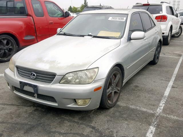 JTHBD182210029167 - 2001 LEXUS IS 300 SILVER photo 2