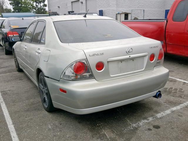 JTHBD182210029167 - 2001 LEXUS IS 300 SILVER photo 3