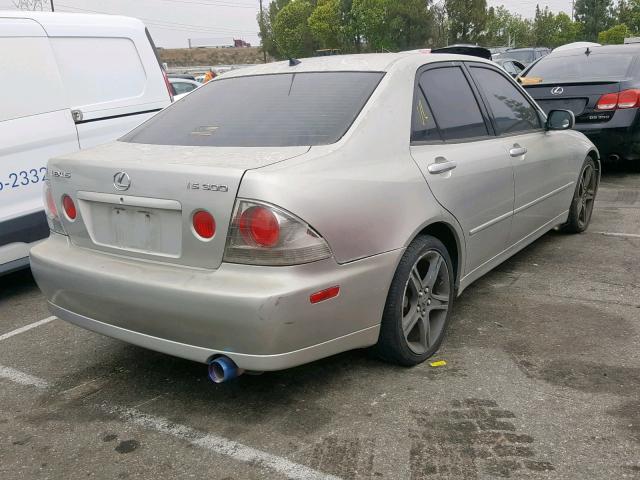 JTHBD182210029167 - 2001 LEXUS IS 300 SILVER photo 4