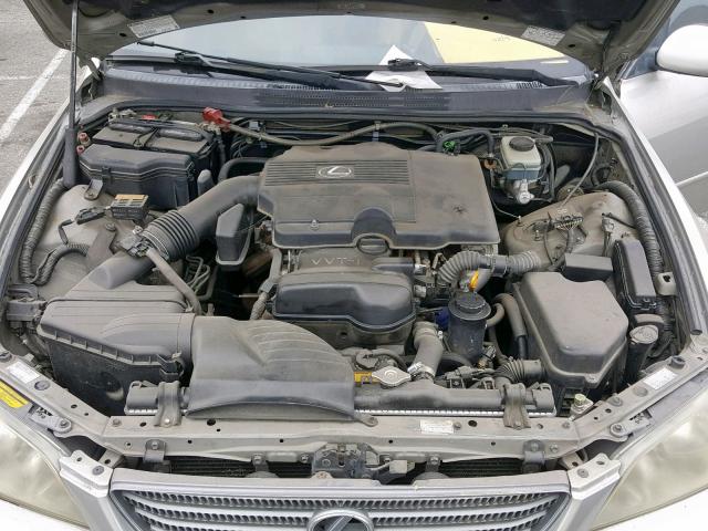 JTHBD182210029167 - 2001 LEXUS IS 300 SILVER photo 7