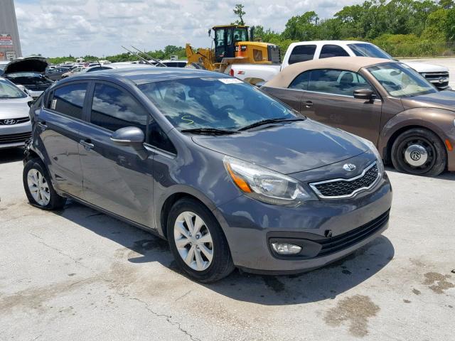 KNADN4A3XD6283168 - 2013 KIA RIO EX CHARCOAL photo 1