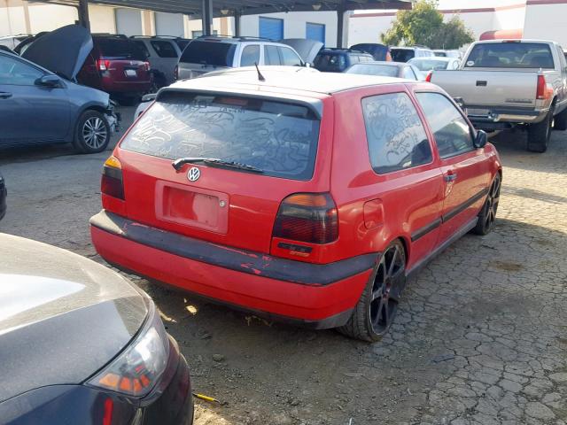 3VWHD81H9WM230892 - 1998 VOLKSWAGEN GTI VR6 RED photo 4