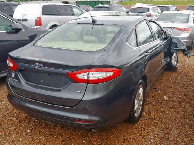 3FA6P0H73GR122701 - 2016 FORD FUSION SE GRAY photo 4