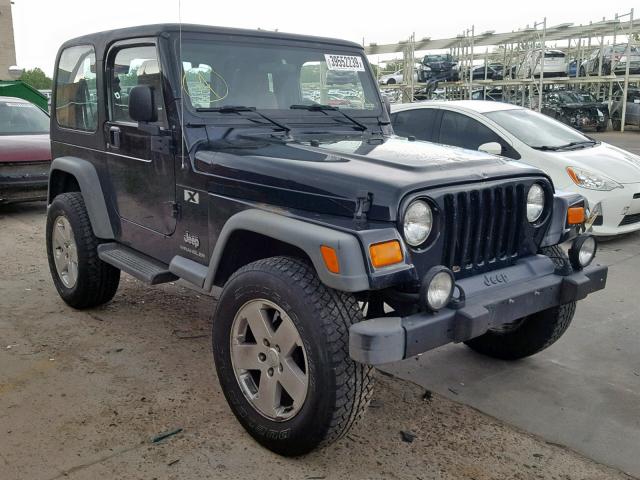 1J4FA39S44P746939 - 2004 JEEP WRANGLER X BLACK photo 1