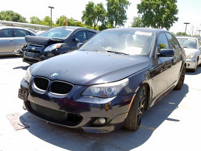 WBANW53568CT54279 - 2008 BMW 550 I BLACK photo 2