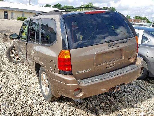 1GKDT13S022499597 - 2002 GMC ENVOY TAN photo 3