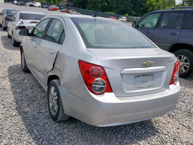 1G1JA5SH9C4226559 - 2012 CHEVROLET SONIC LS SILVER photo 3