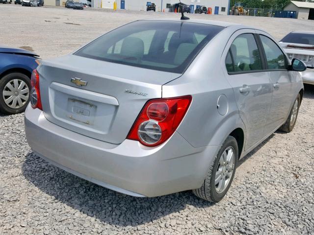1G1JA5SH9C4226559 - 2012 CHEVROLET SONIC LS SILVER photo 4