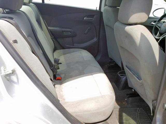 1G1JA5SH9C4226559 - 2012 CHEVROLET SONIC LS SILVER photo 6