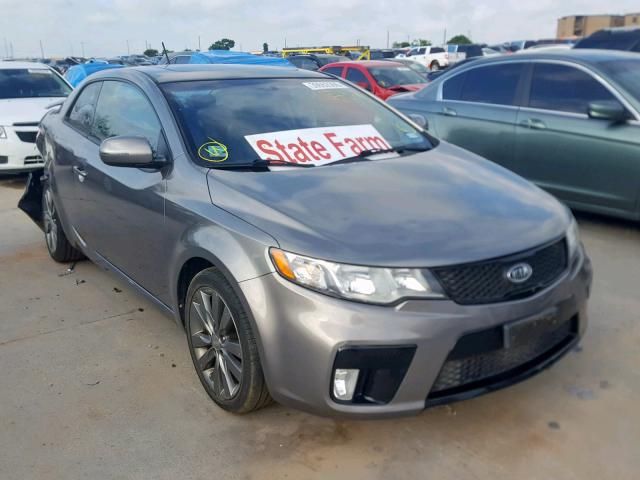 KNAFW6A33C5572477 - 2012 KIA FORTE SX GRAY photo 1