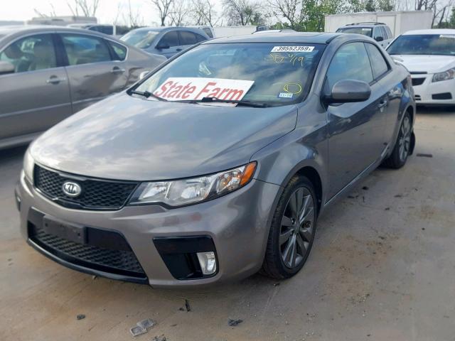 KNAFW6A33C5572477 - 2012 KIA FORTE SX GRAY photo 2