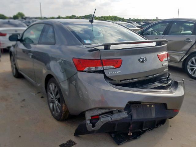 KNAFW6A33C5572477 - 2012 KIA FORTE SX GRAY photo 3