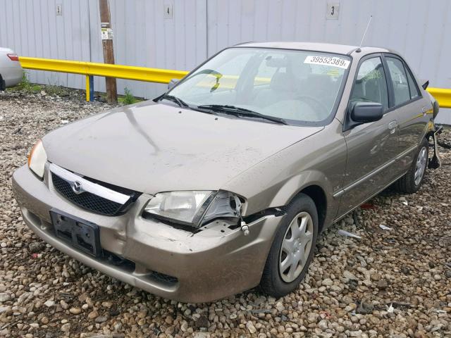 JM1BJ2225Y0199395 - 2000 MAZDA PROTEGE DX TAN photo 2