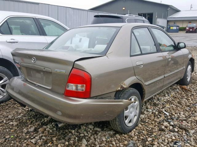 JM1BJ2225Y0199395 - 2000 MAZDA PROTEGE DX TAN photo 4