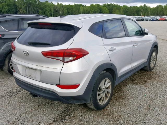 KM8J23A42GU089425 - 2016 HYUNDAI TUCSON SE SILVER photo 4