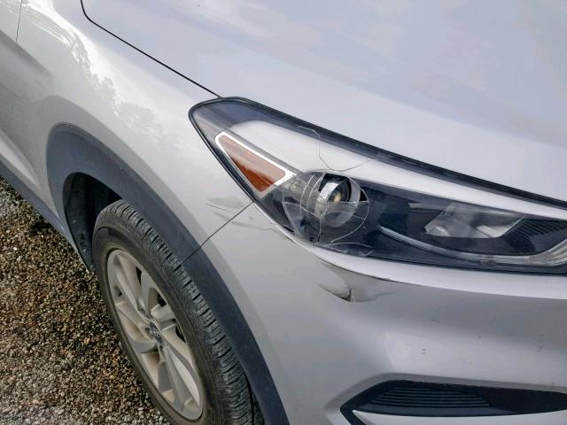 KM8J23A42GU089425 - 2016 HYUNDAI TUCSON SE SILVER photo 9