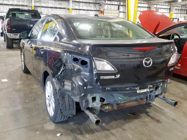 JM1BL1S51A1161564 - 2010 MAZDA 3 S BLACK photo 3