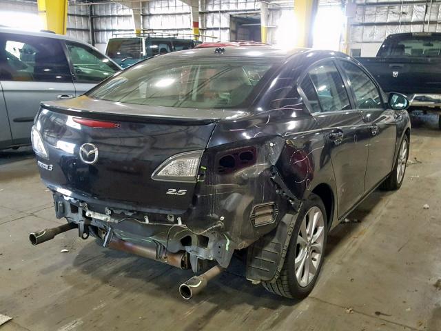 JM1BL1S51A1161564 - 2010 MAZDA 3 S BLACK photo 4