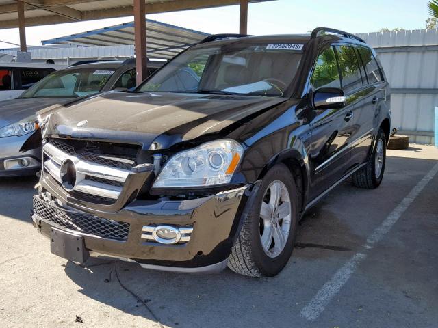 4JGBF71E87A188132 - 2007 MERCEDES-BENZ GL 450 4MA BLACK photo 2