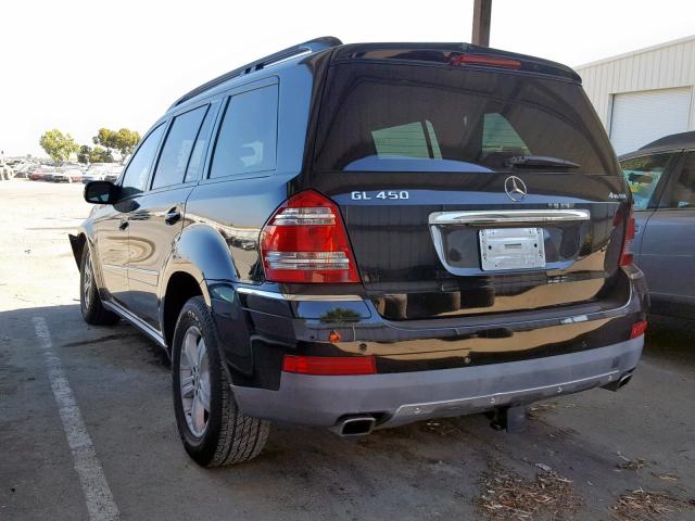 4JGBF71E87A188132 - 2007 MERCEDES-BENZ GL 450 4MA BLACK photo 3