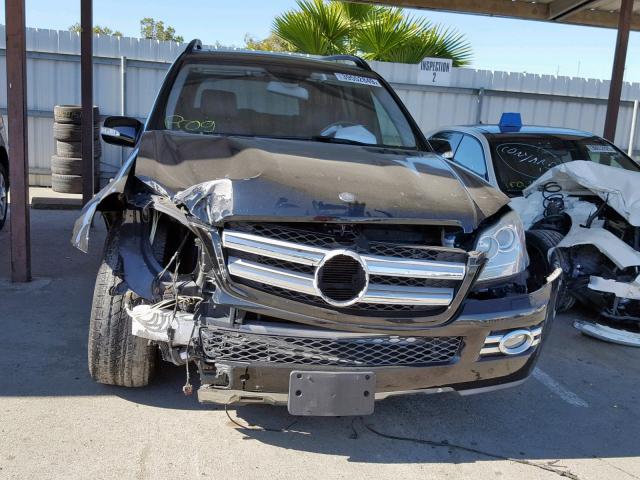 4JGBF71E87A188132 - 2007 MERCEDES-BENZ GL 450 4MA BLACK photo 9