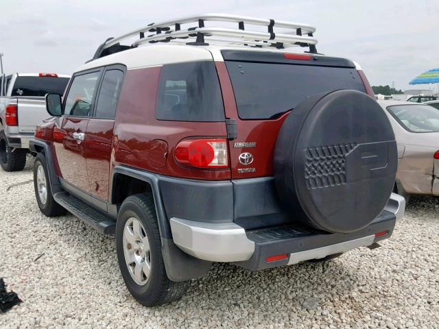 JTEZU11F28K005782 - 2008 TOYOTA FJ CRUISER MAROON photo 3