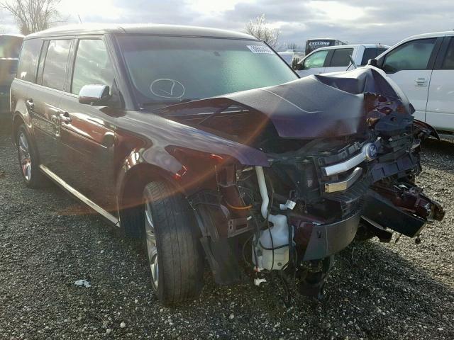 2FMGK5DCXBBD12995 - 2011 FORD FLEX LIMIT MAROON photo 1