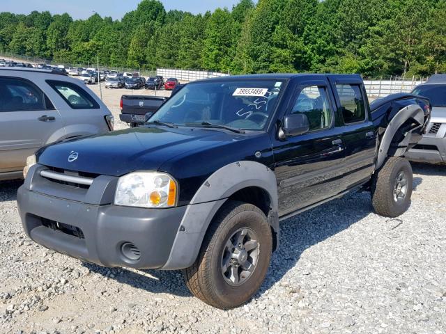 1N6ED29Y92C343547 - 2002 NISSAN FRONTIER C BLACK photo 2