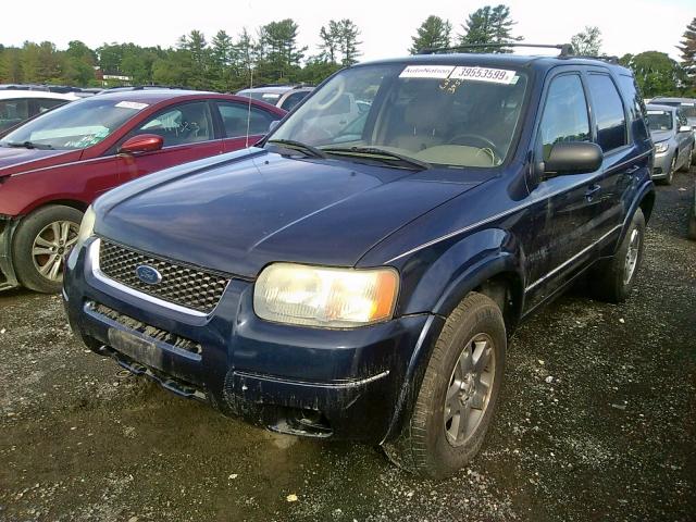 1FMCU94154KA51668 - 2004 FORD ESCAPE LIM BLUE photo 2