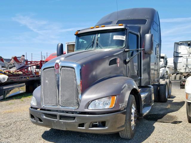 1XKADB9X99J221046 - 2009 KENWORTH CONSTRUCTI GRAY photo 2