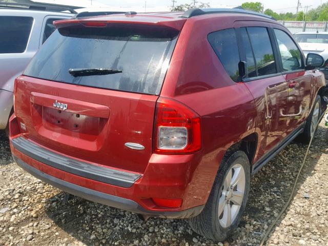 1J4NT1FB3BD138004 - 2011 JEEP COMPASS SP RED photo 4