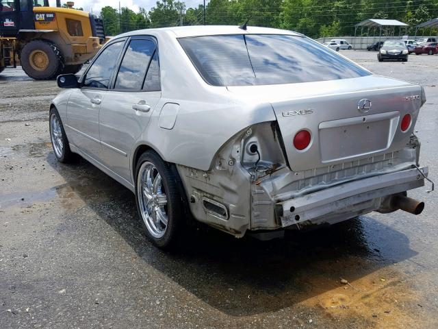 JTHBD182310003449 - 2001 LEXUS IS 300 SILVER photo 3