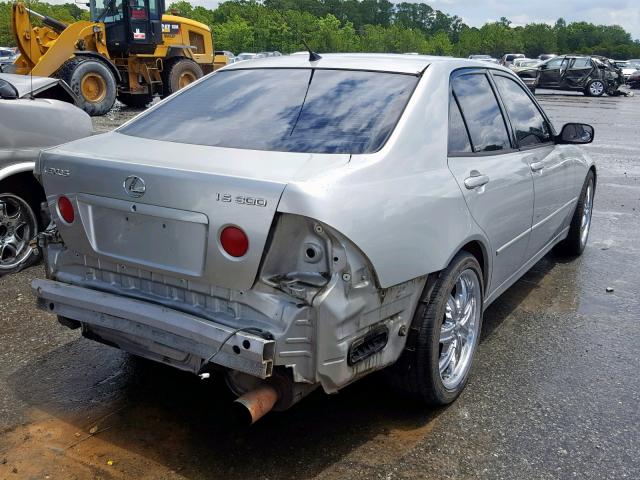 JTHBD182310003449 - 2001 LEXUS IS 300 SILVER photo 4