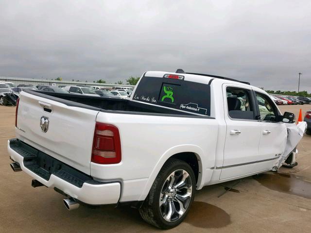 1C6RREHT2KN625313 - 2019 RAM 1500 LIMIT WHITE photo 4