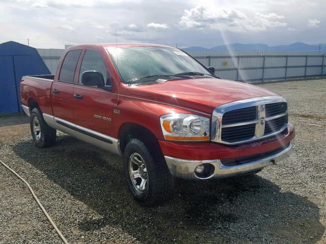 1D7HU18256S649881 - 2006 DODGE RAM 1500 S RED photo 1