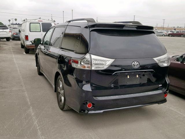 5TDXK3DC9FS683059 - 2015 TOYOTA SIENNA SPO BLACK photo 3