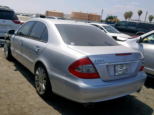 WDBUF56X58B228592 - 2008 MERCEDES-BENZ E 350 SILVER photo 3