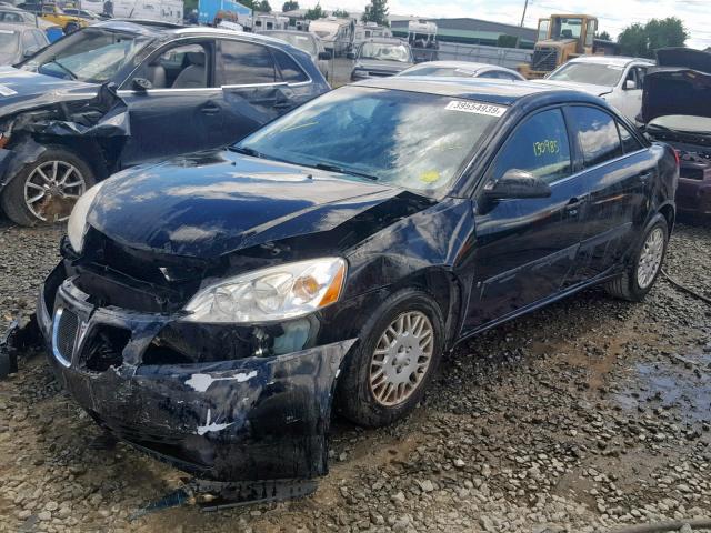 1G2ZF58B074213434 - 2007 PONTIAC G6 VALUE L BLACK photo 2