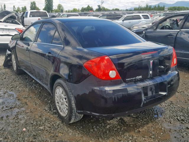 1G2ZF58B074213434 - 2007 PONTIAC G6 VALUE L BLACK photo 3