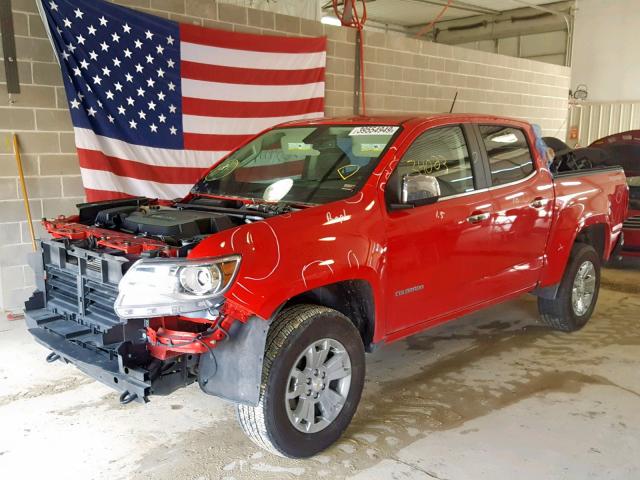 1GCGTCE34G1178198 - 2016 CHEVROLET COLORADO L RED photo 2