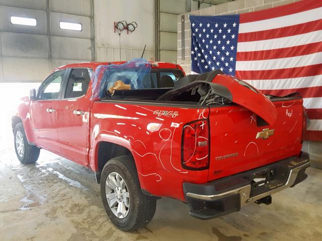 1GCGTCE34G1178198 - 2016 CHEVROLET COLORADO L RED photo 3