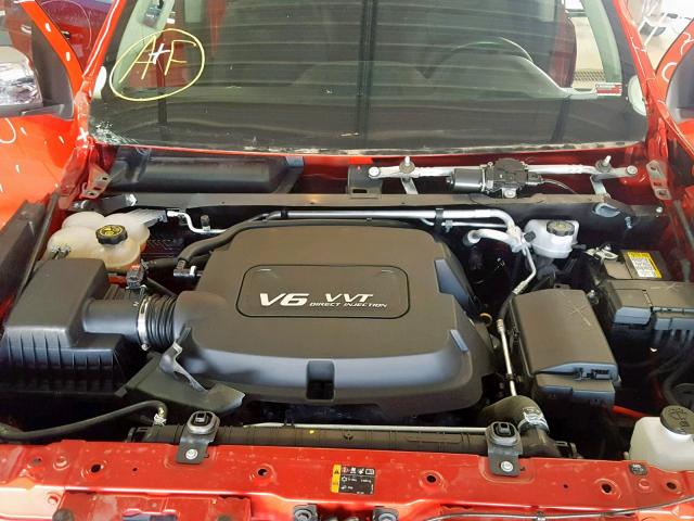 1GCGTCE34G1178198 - 2016 CHEVROLET COLORADO L RED photo 7