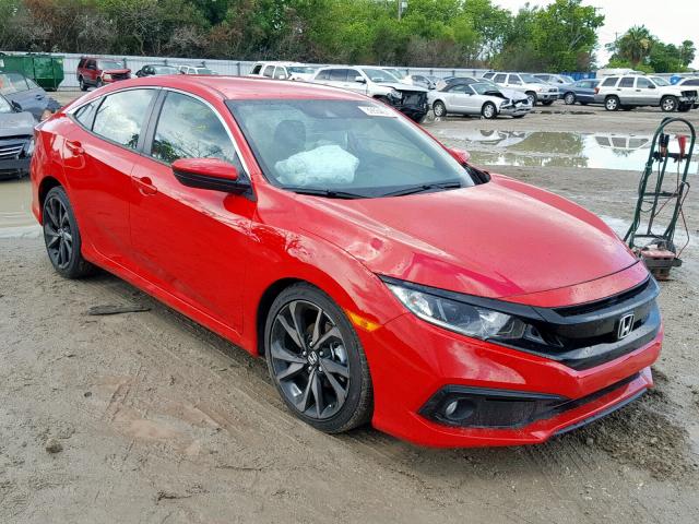 2HGFC2F87KH524319 - 2019 HONDA CIVIC SPOR RED photo 1