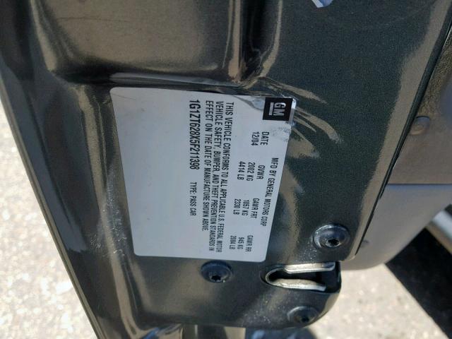 1G1ZT628X5F211398 - 2005 CHEVROLET MALIBU MAX 灰色 照片 10