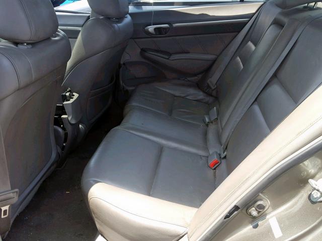 2HGFA16998H509449 - 2008 HONDA CIVIC EXL TAN photo 6