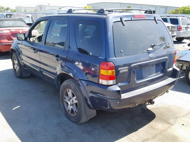 1FMCU04123KA04012 - 2003 FORD ESCAPE LIM BLUE photo 3