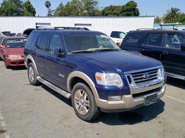 1FMEU74E66UA47328 - 2006 FORD EXPLORER E BLUE photo 1