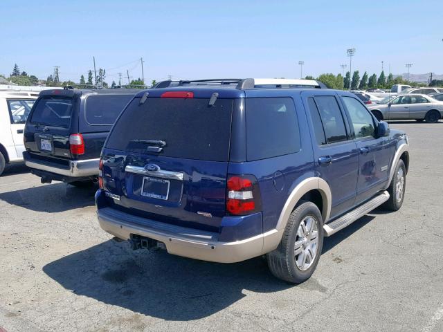 1FMEU74E66UA47328 - 2006 FORD EXPLORER E BLUE photo 4