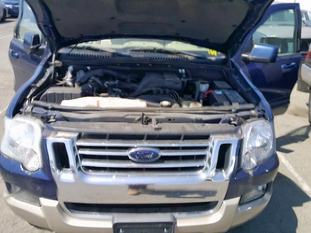 1FMEU74E66UA47328 - 2006 FORD EXPLORER E BLUE photo 7