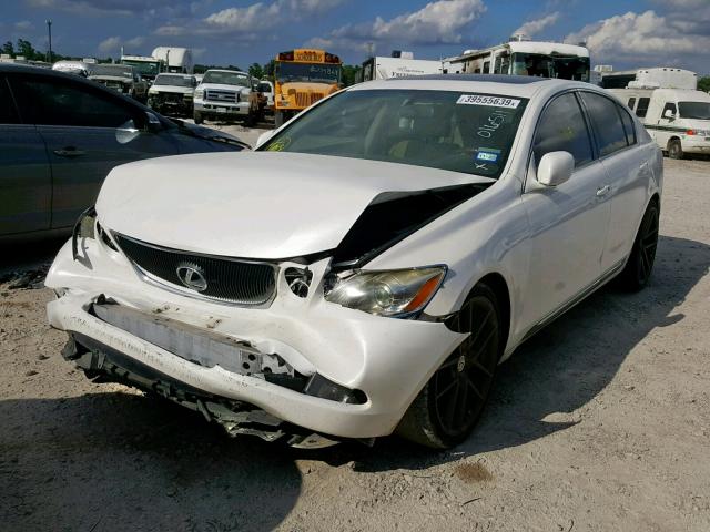 JTHBH96S365016511 - 2006 LEXUS GS 300 WHITE photo 2